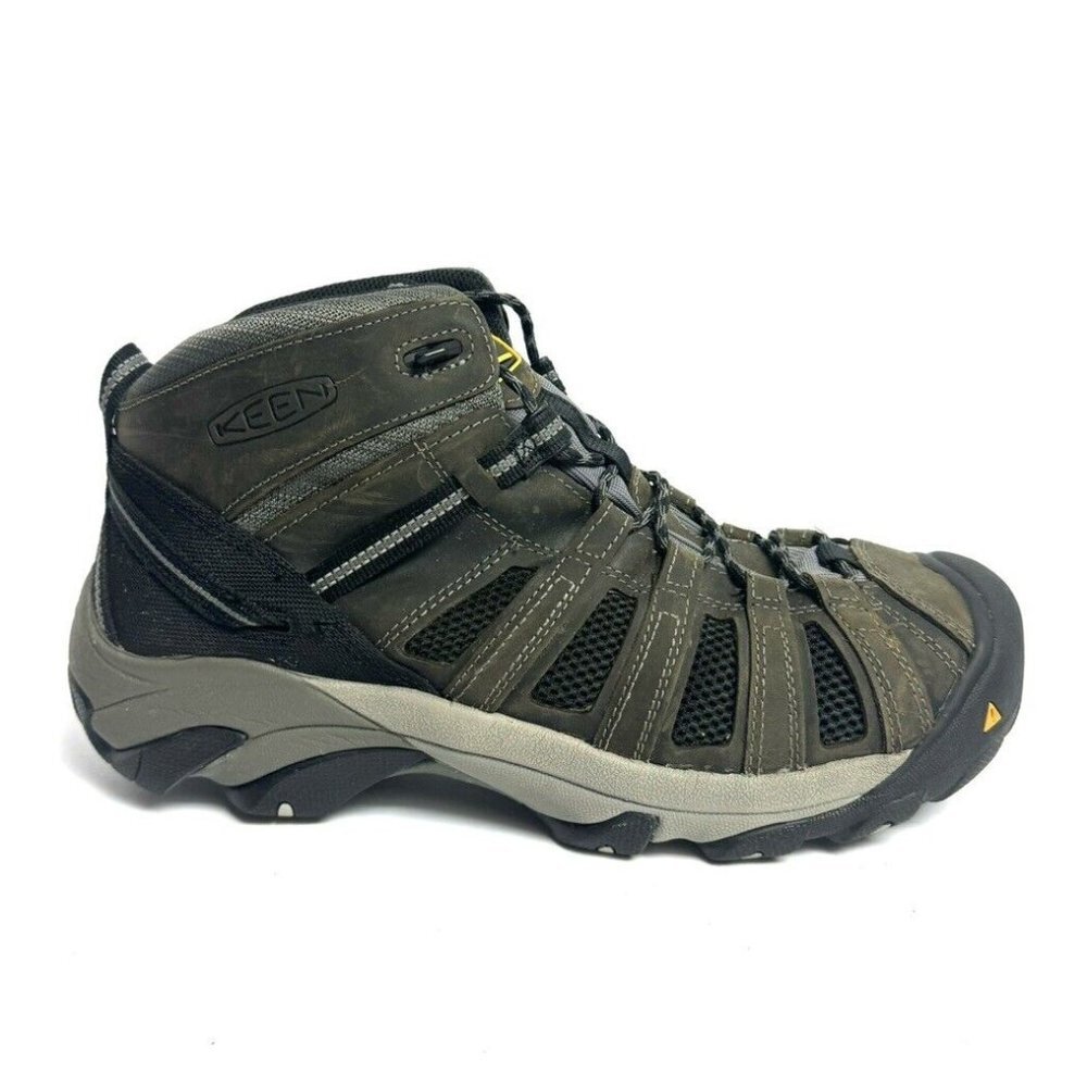 Keen Mens Flint Mid Steel Toe Boot Gray Size 13 M
